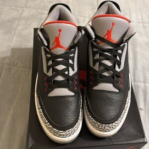 2018 Air Jordan retro 3 black cement